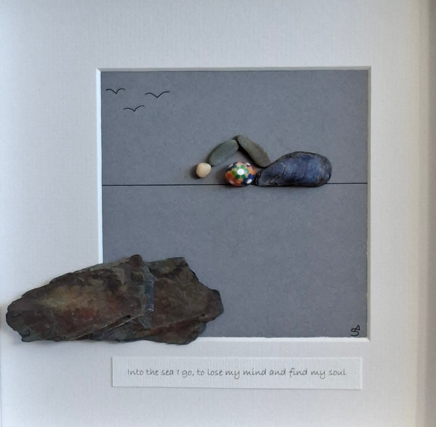 Just keep swimming gift | Gift for sea swimmer | Flower swim cap | Handcrafted Irish gift