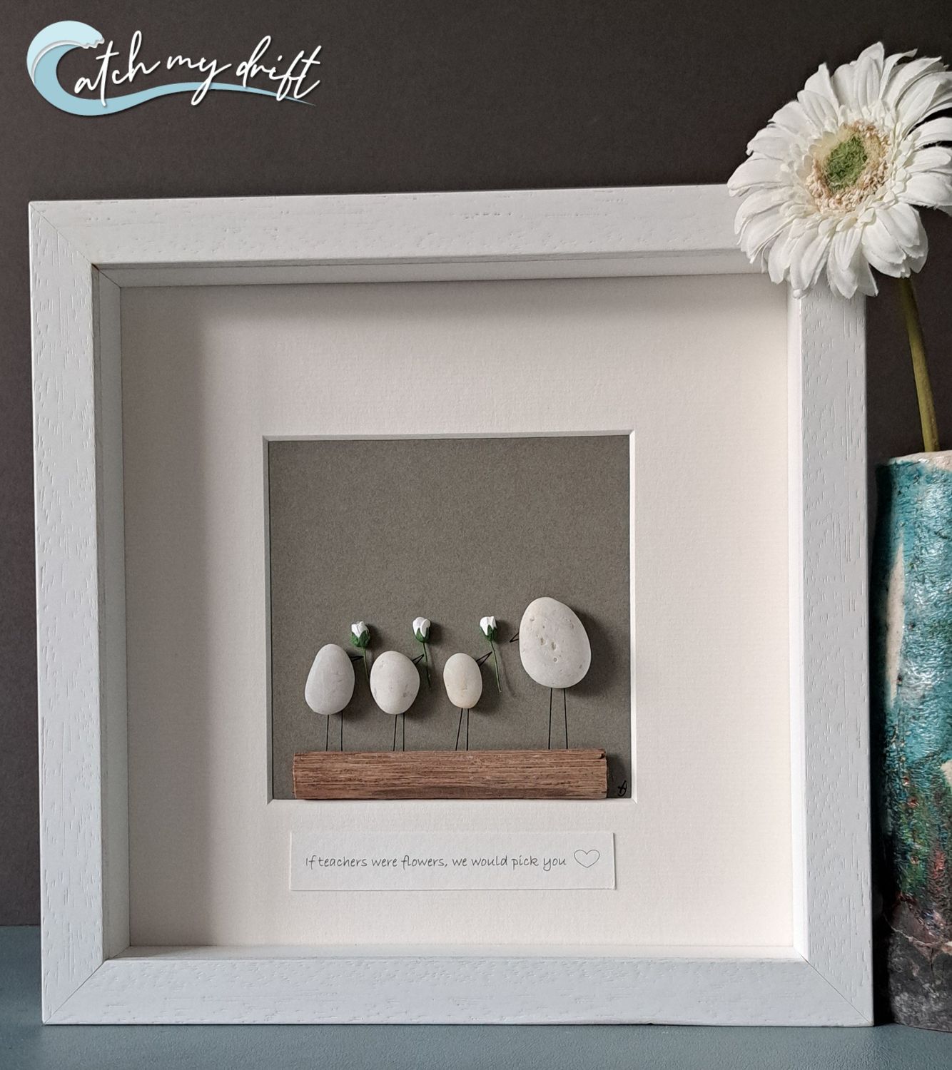 Gifts from children | Gift for Mother's Day, Mom, Dad, Parent, Teacher, SNA, Childminder | Thank you | Handcrafted Irish Pebble Art