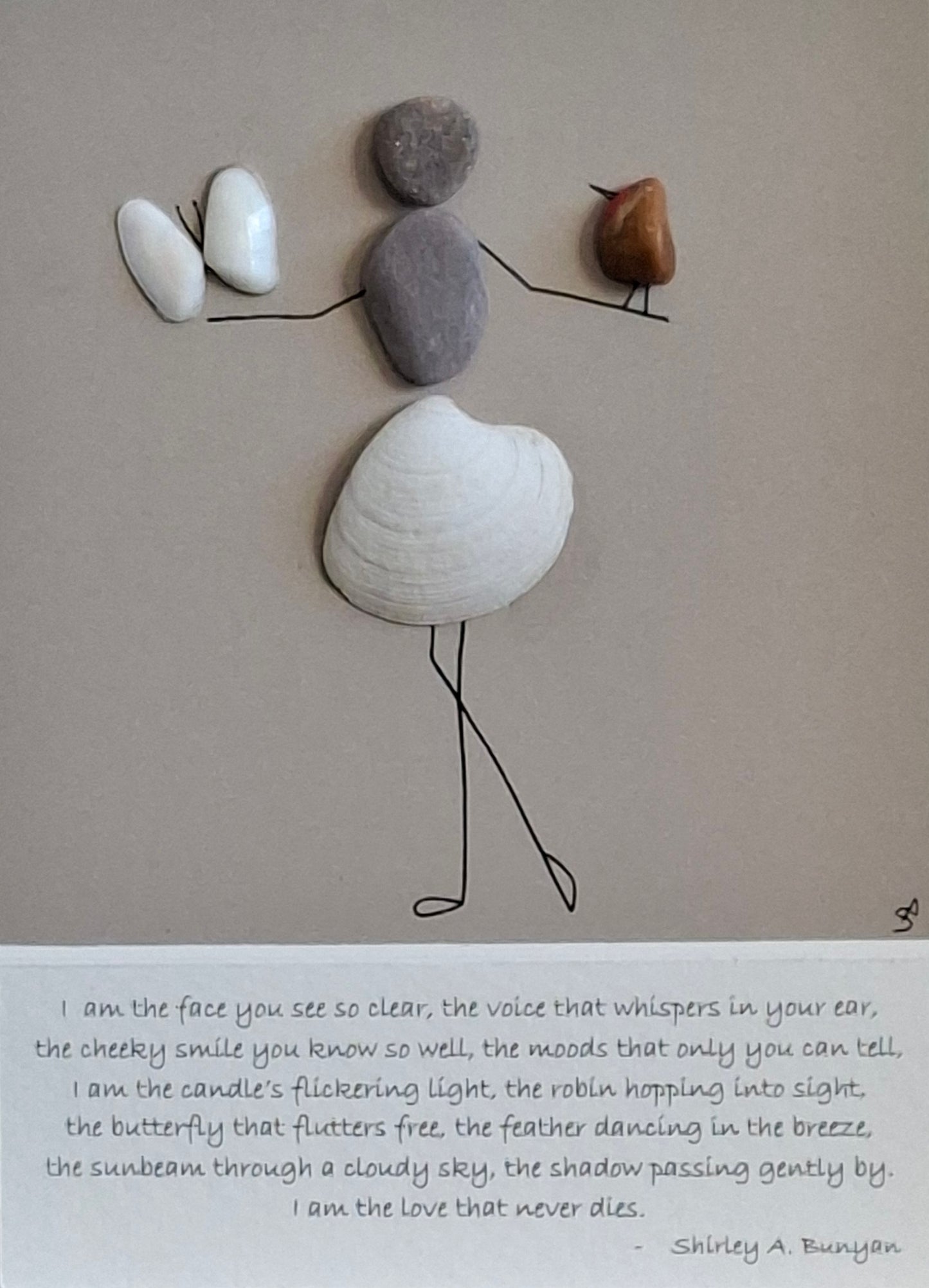 Sentimental memorial gift | Bereavement gift | Thoughtful Robin & butterfly gift | In memory of gift