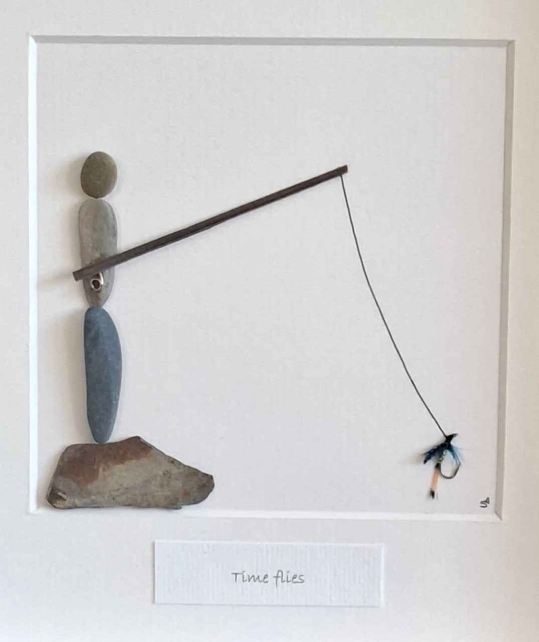 Fisherman gift | Gift for Fly fishing lover | Gift for Angler |  Fisherman casting | Birthday gift | Gift for dad