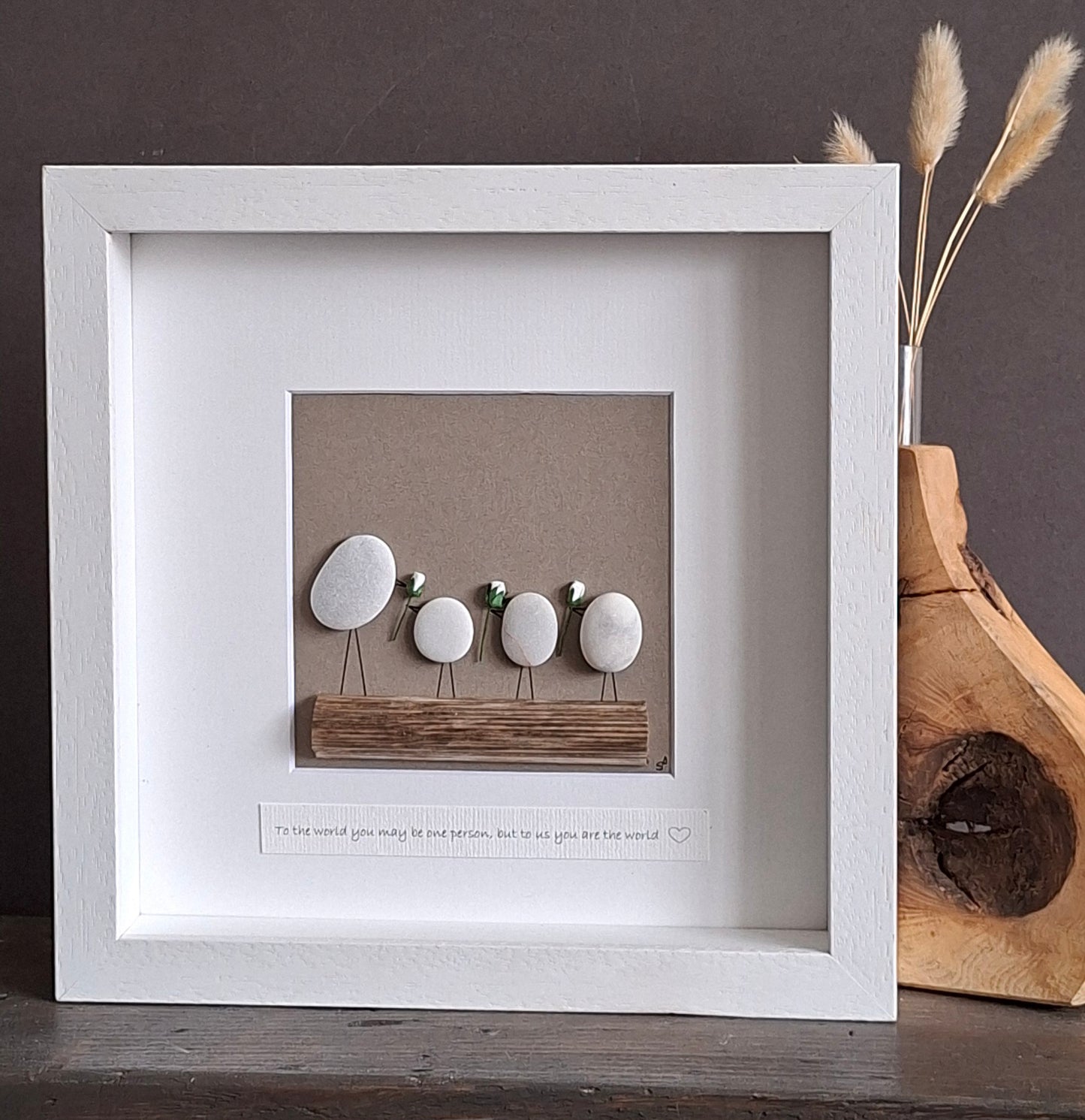 Gifts from children  | Gift for Mother's Day,  Mom, Dad, Parent, Teacher, SNA, Childminder | Thank you | Handcrafted Irish Pebble Art