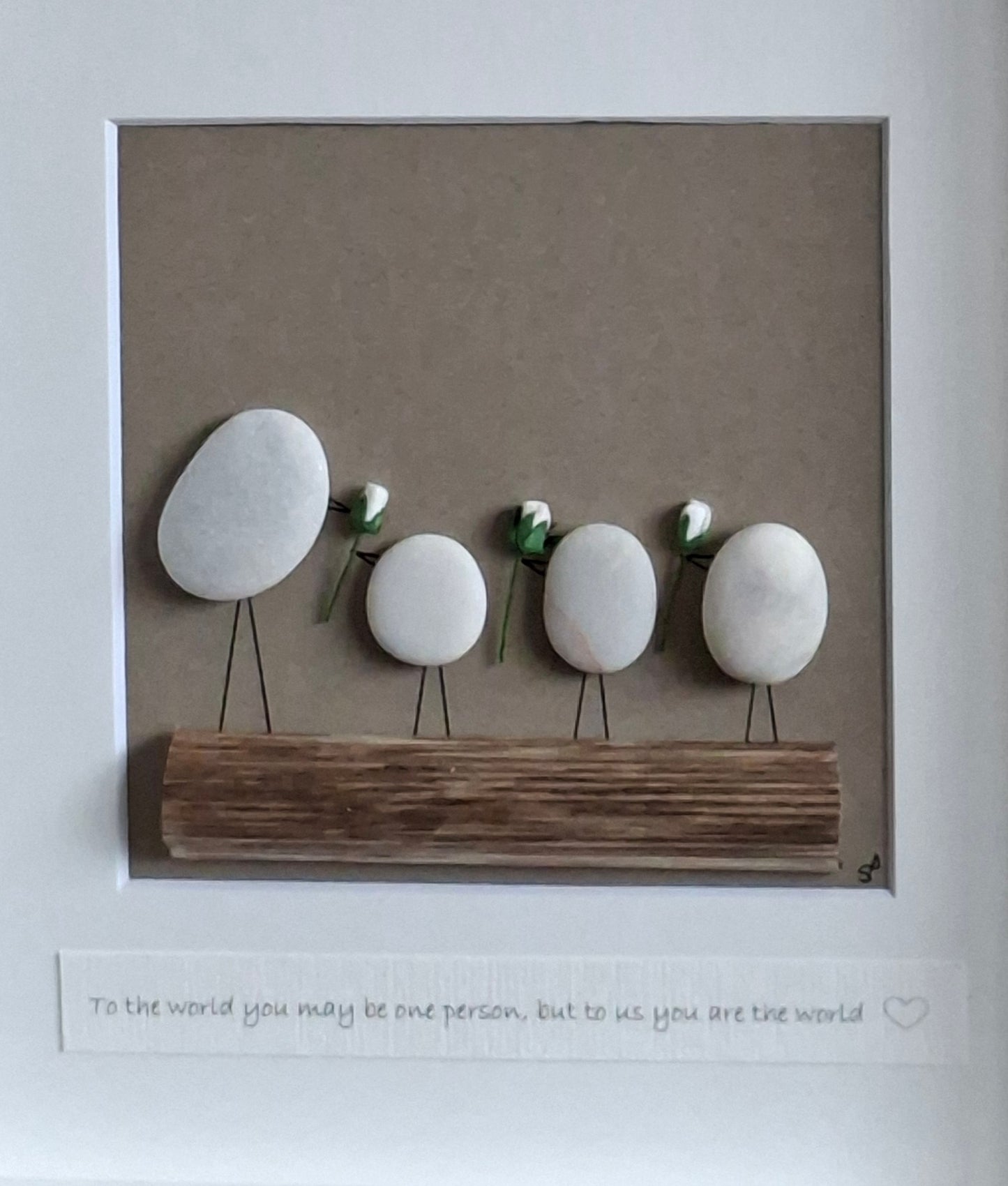 Gifts from children  | Gift for Mother's Day,  Mom, Dad, Parent, Teacher, SNA, Childminder | Thank you | Handcrafted Irish Pebble Art