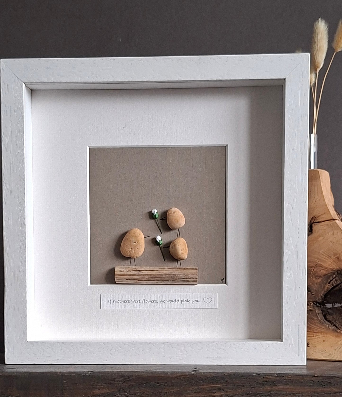 Gifts from kids  | Gift for Mother's Day,  Mom, Dad, Parent, Teacher, SNA, Childminder | Thank you | Handcrafted Irish Pebble Art