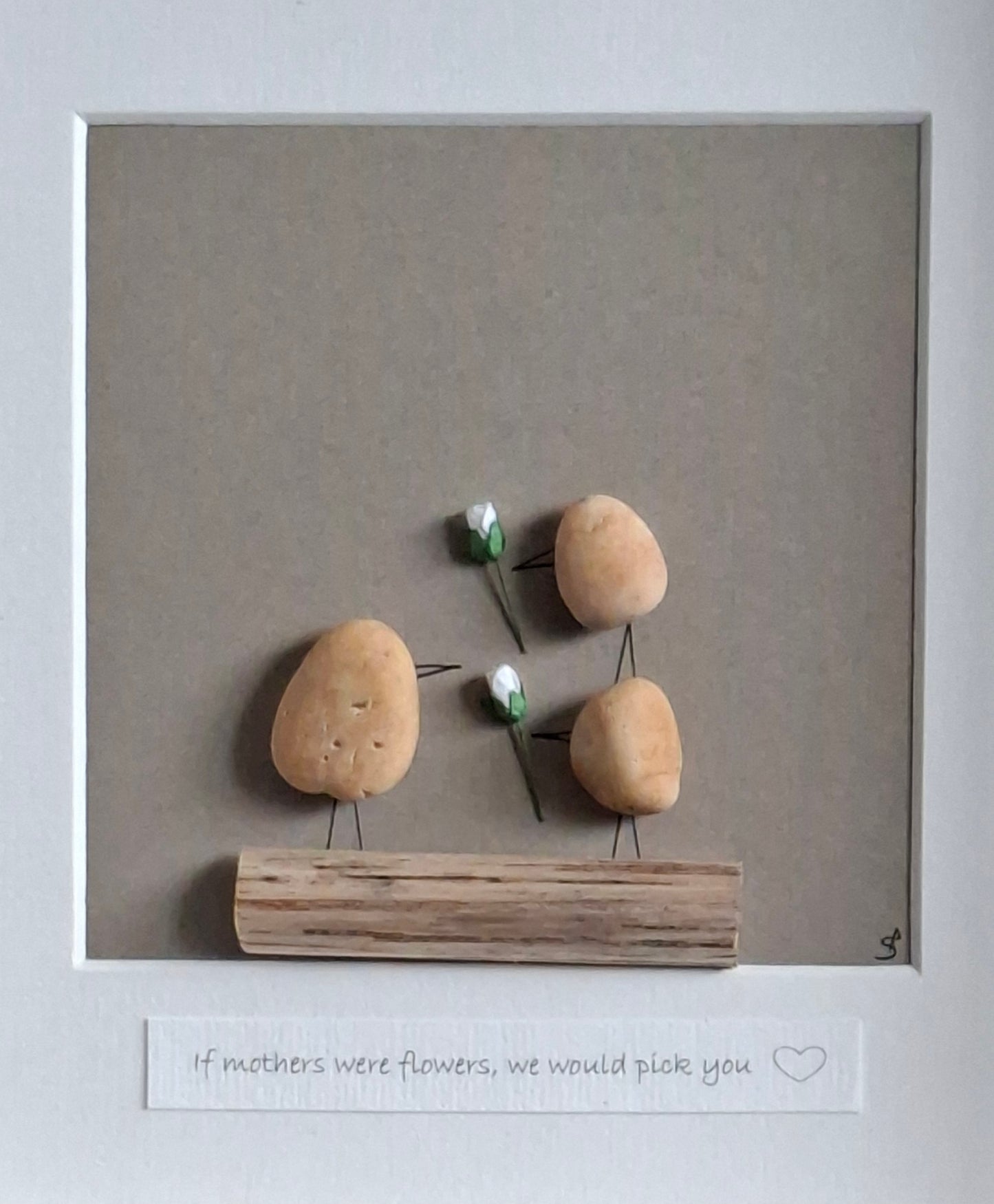 Gifts from kids  | Gift for Mother's Day,  Mom, Dad, Parent, Teacher, SNA, Childminder | Thank you | Handcrafted Irish Pebble Art