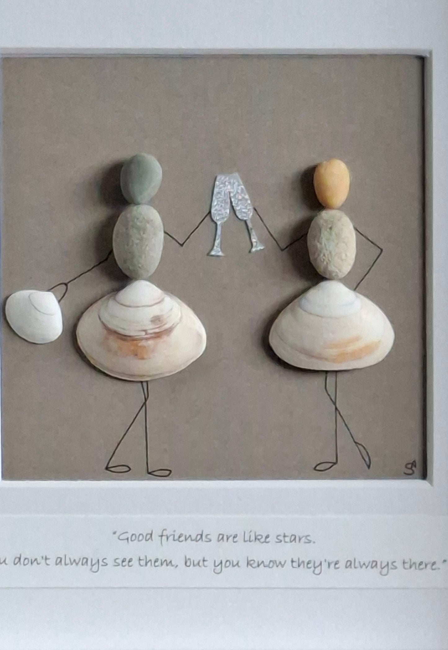 Friendship Gift | Sustainable Gift for friend | Sisters | Birthday gift | Cheers | Sister Act | Friendship set in stone