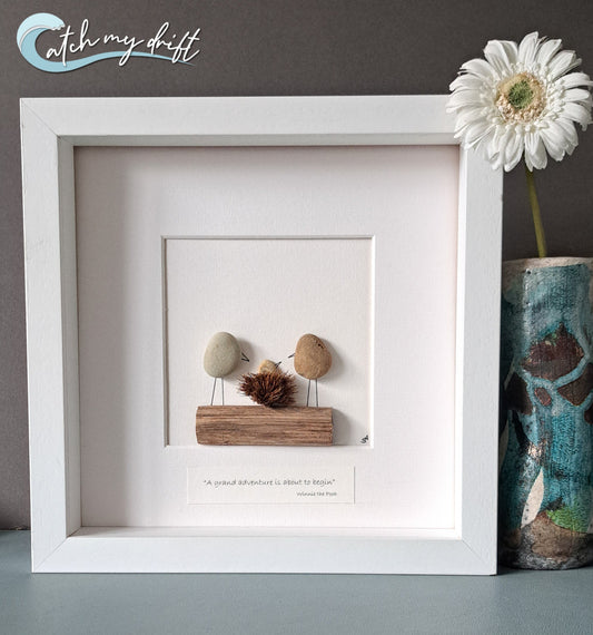 Sustainable New Baby Gift | New baby in nest | Sustainable Christening gift | Natural Nursery gift