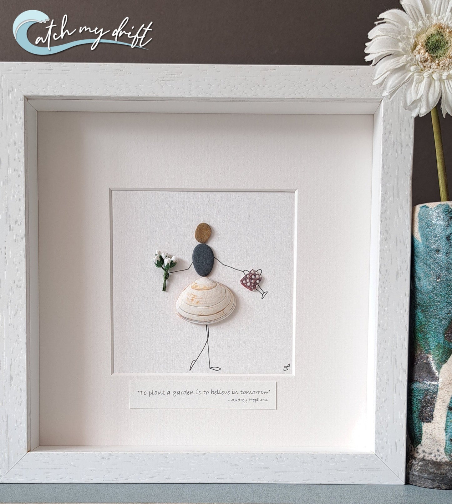 Gift for lady gardener | To plant a garden | Watering can & flowers | Birthday | Retirement | Thank you gift