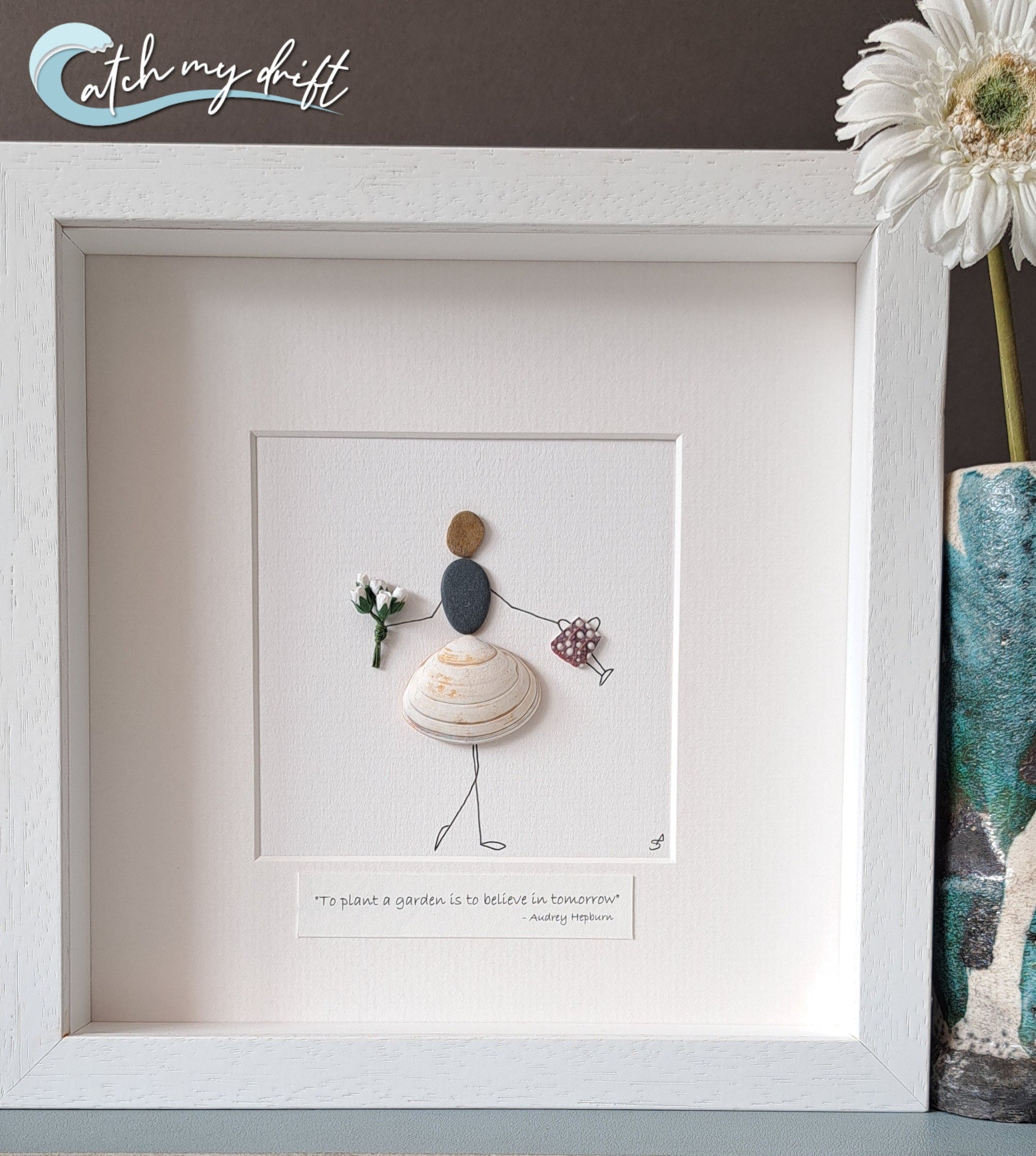 Gift for lady gardener | To plant a garden | Watering can & flowers | Birthday | Retirement | Thank you gift