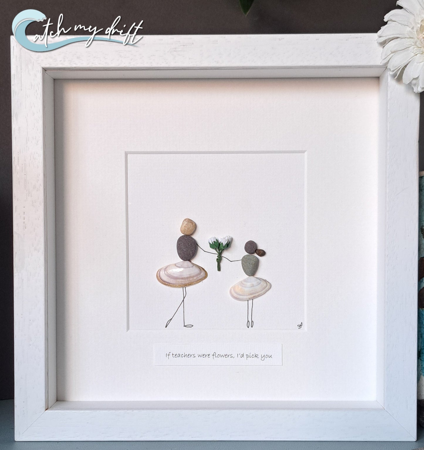 Mother & daughter gift | If mothers were flowers | Irish Pebble & shell Art | Birthday | Thank you | Mother's Day