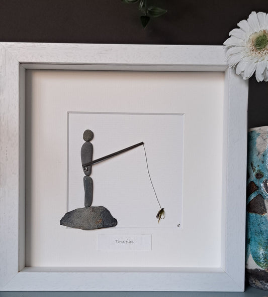 Gift for Fly fisherman | Gift for Angler/fisherman | Fisherman casting | Birthday gift | Gift for dad