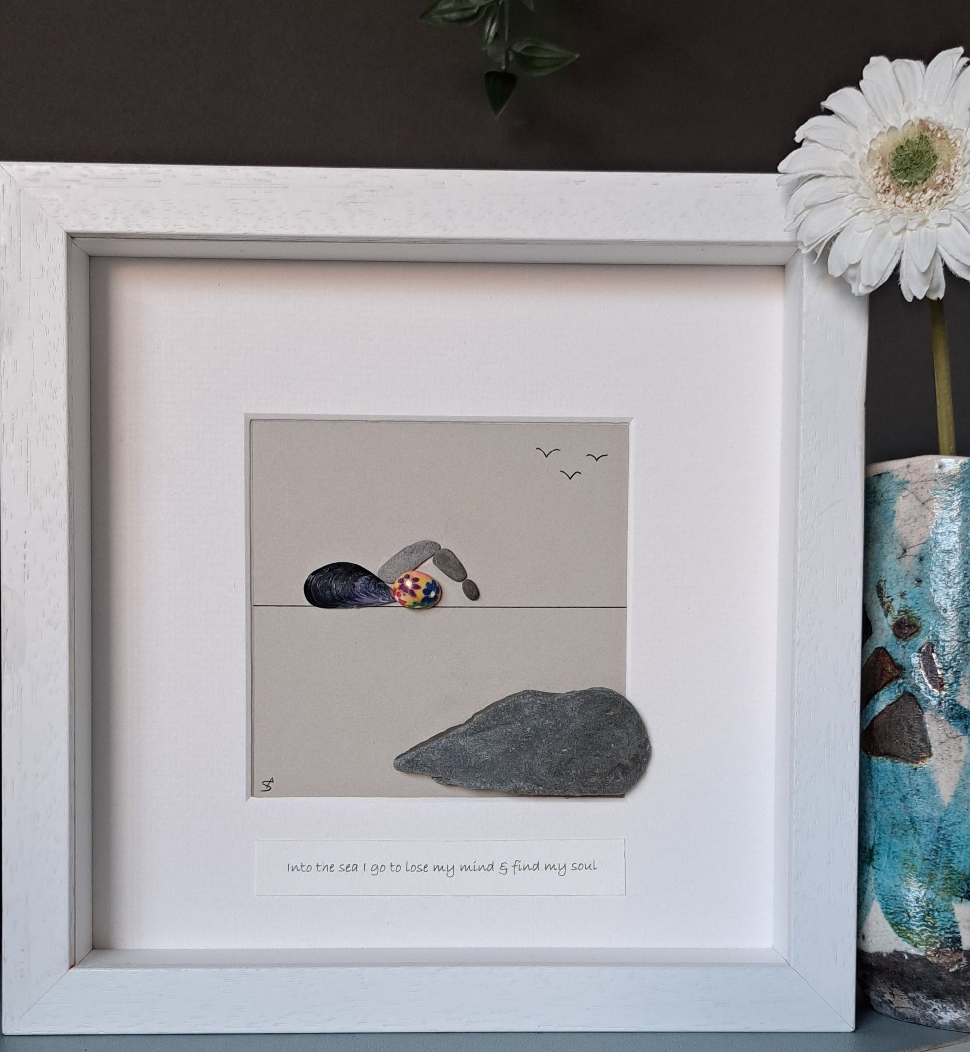 Just keep swimming gift | Gift for sea swimmer | Flower swim cap | Handcrafted Irish gift