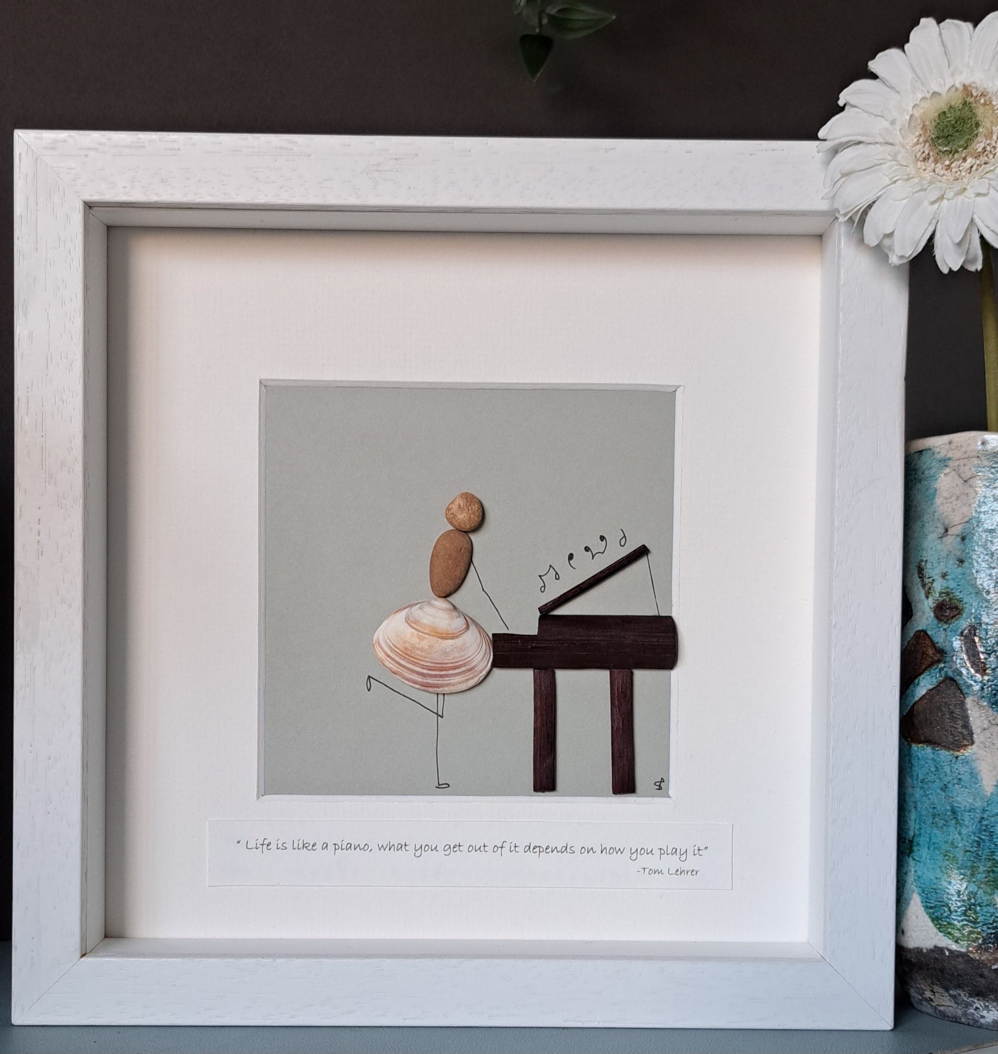 Bespoke piano player gift | Birthday gift music lover | Girl with piano |  Birthday Gift | New home gift
