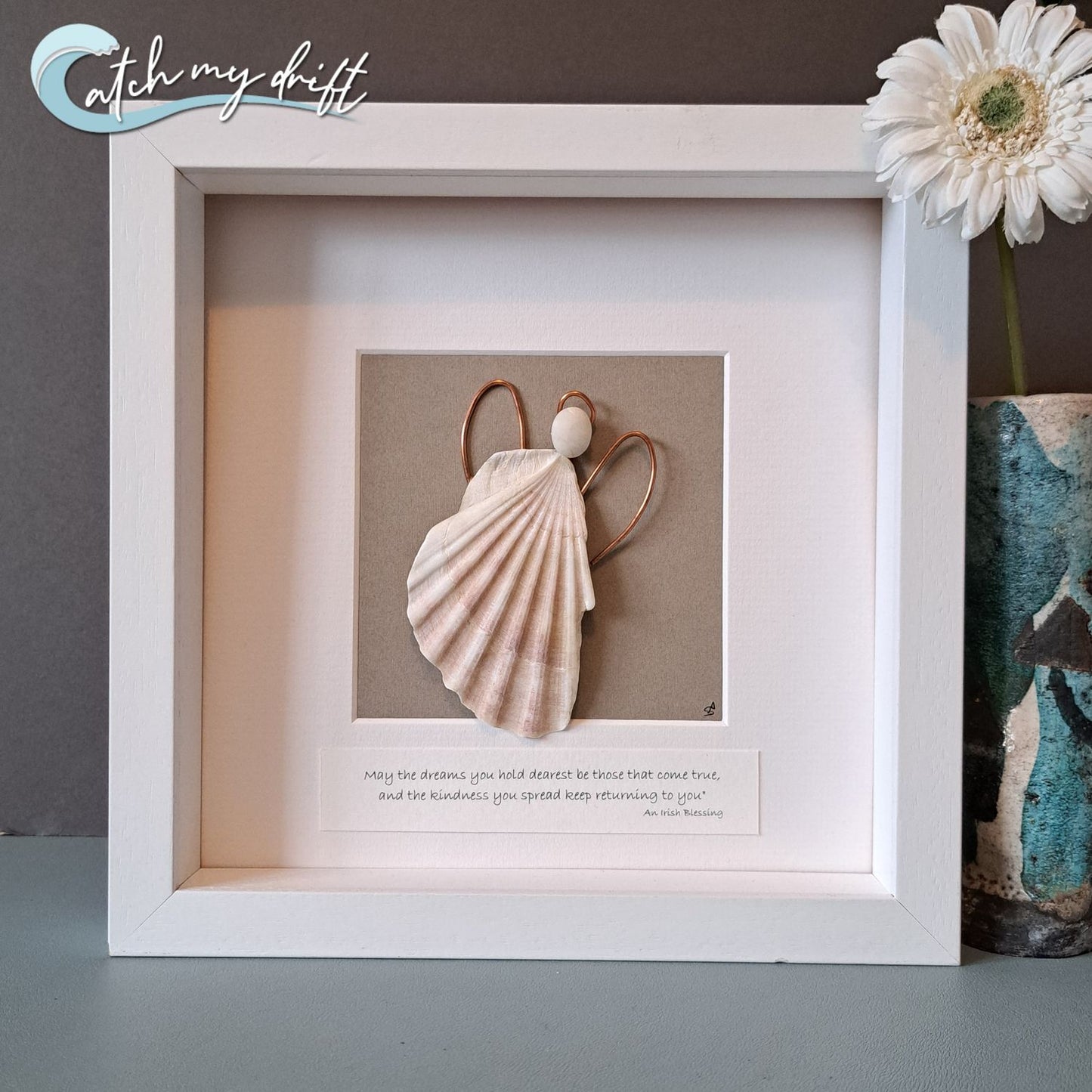 Contemporary Guardian Angel Gift | Memorial gift | New home gift | Original design & handcrafted Angel gift