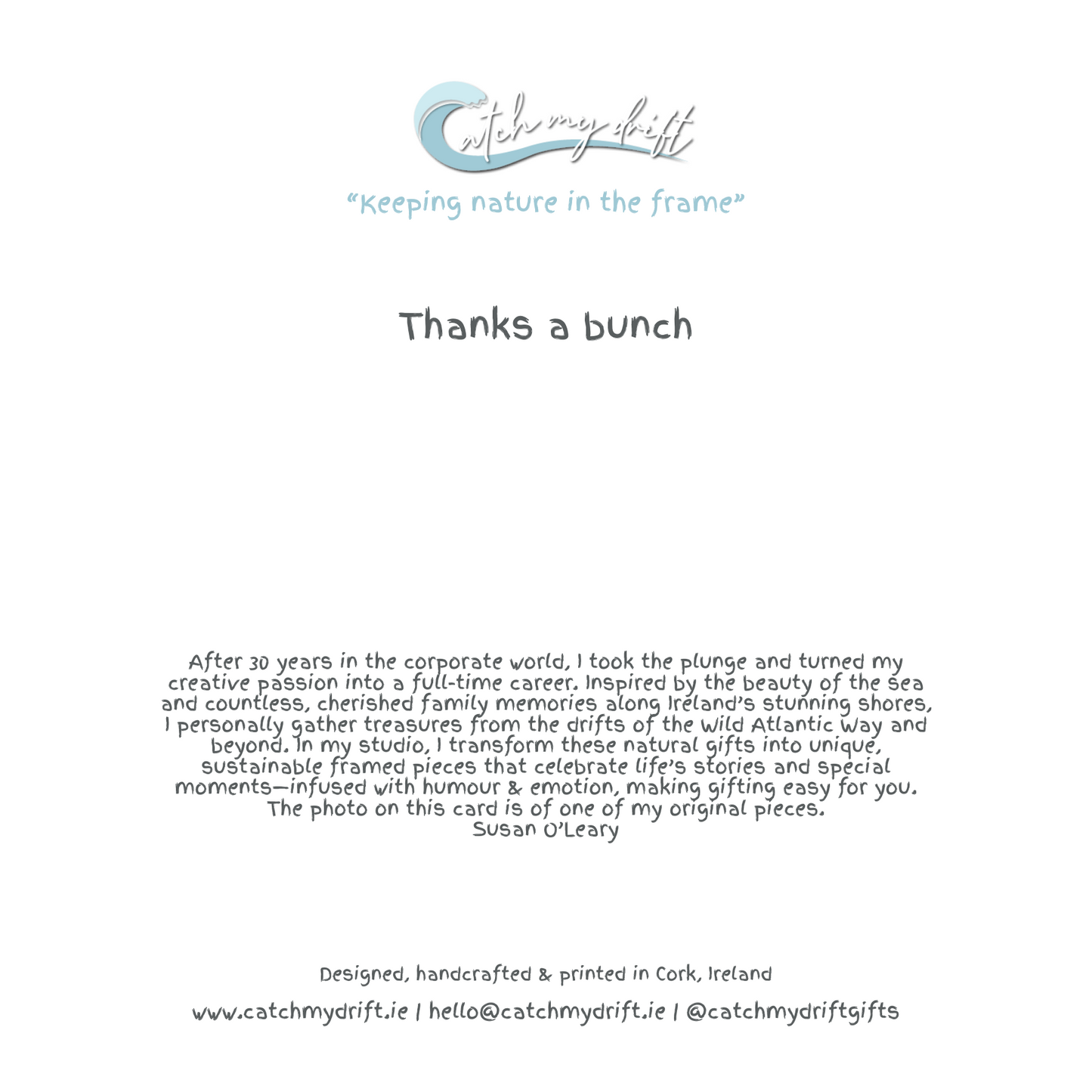 Greeting Card | Thank you | Thanks a bunch !